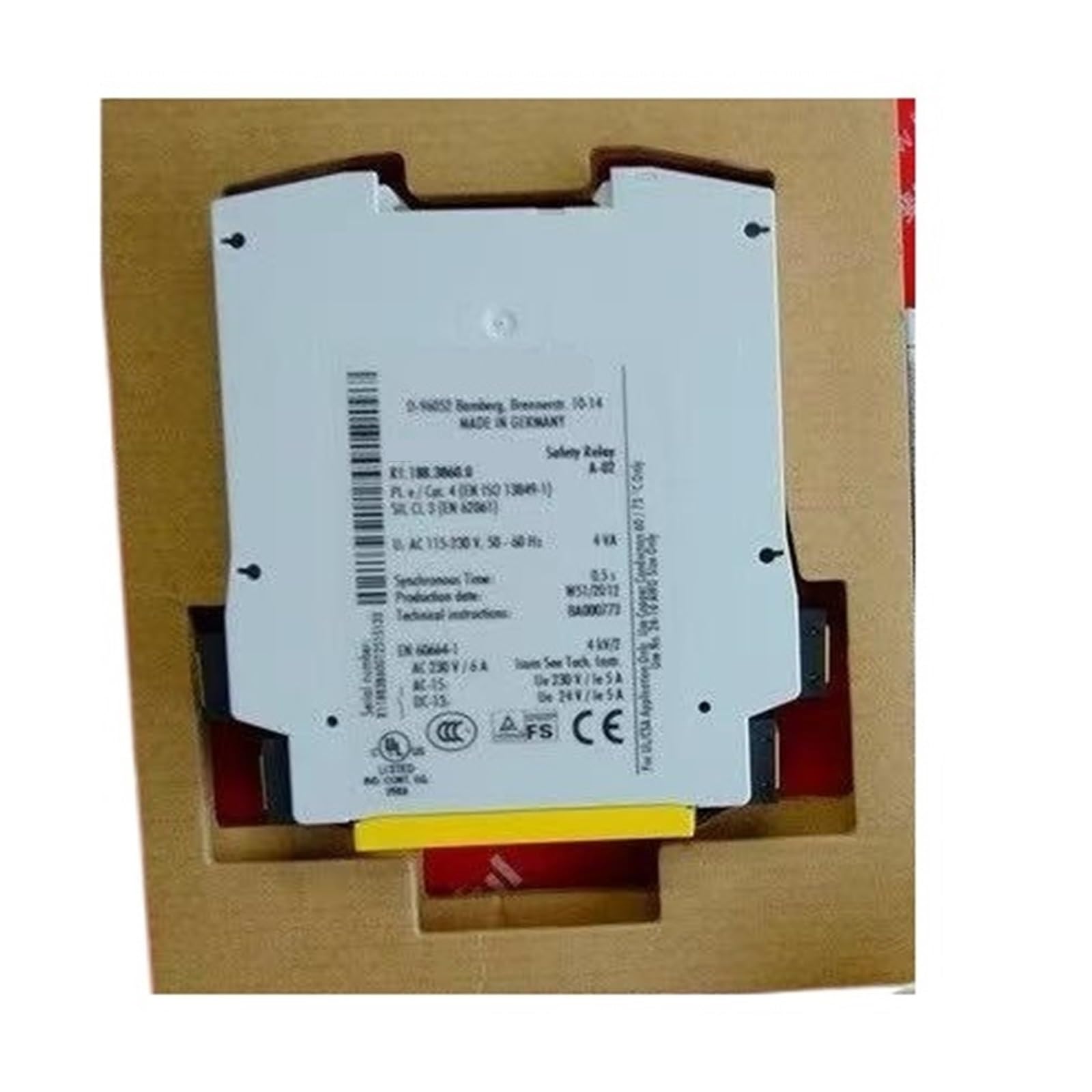 Relais SNE4004K SNE4004KV Wieland R1.188.0590.0 pour circuit de sécurité