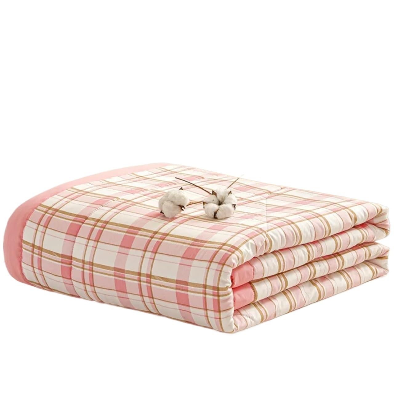 IUVYTA Summer Duvet Plaid Summer Cool Thin Quilt Single Double Air Conditioning Soft Lightweight Comforter Queen Blanket Bedspread(08,180x200cm-1pc)