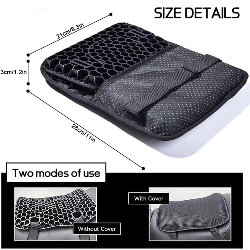 Asiento gel Derbi Senda 50 cojín transpirable panal de abeja 1994-2021 2