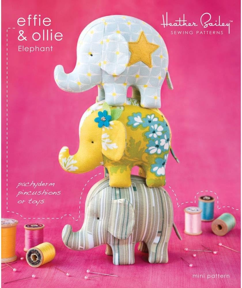 Effie & Ollie Mini Elephant Pattern Heather Bailey Patterns HBA-MP004