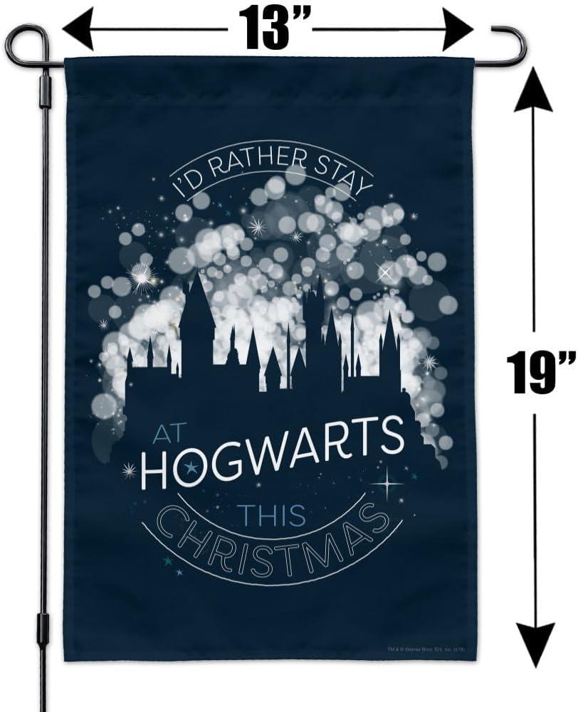 Harry Potter Hogwarts for Christmas Garden Yard Flag