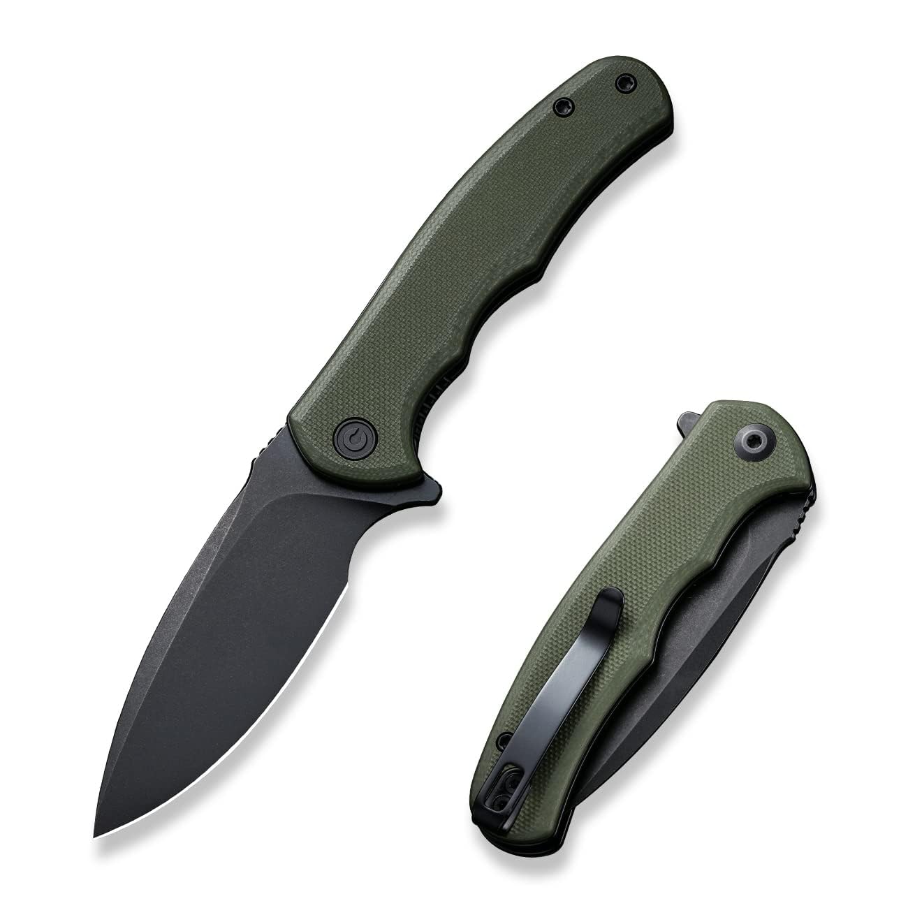 CIVIVI Mini Praxis Couteau pliant avec lame D2 de 7,56 cm et manche G-10 (Vert OD) C18026C-1