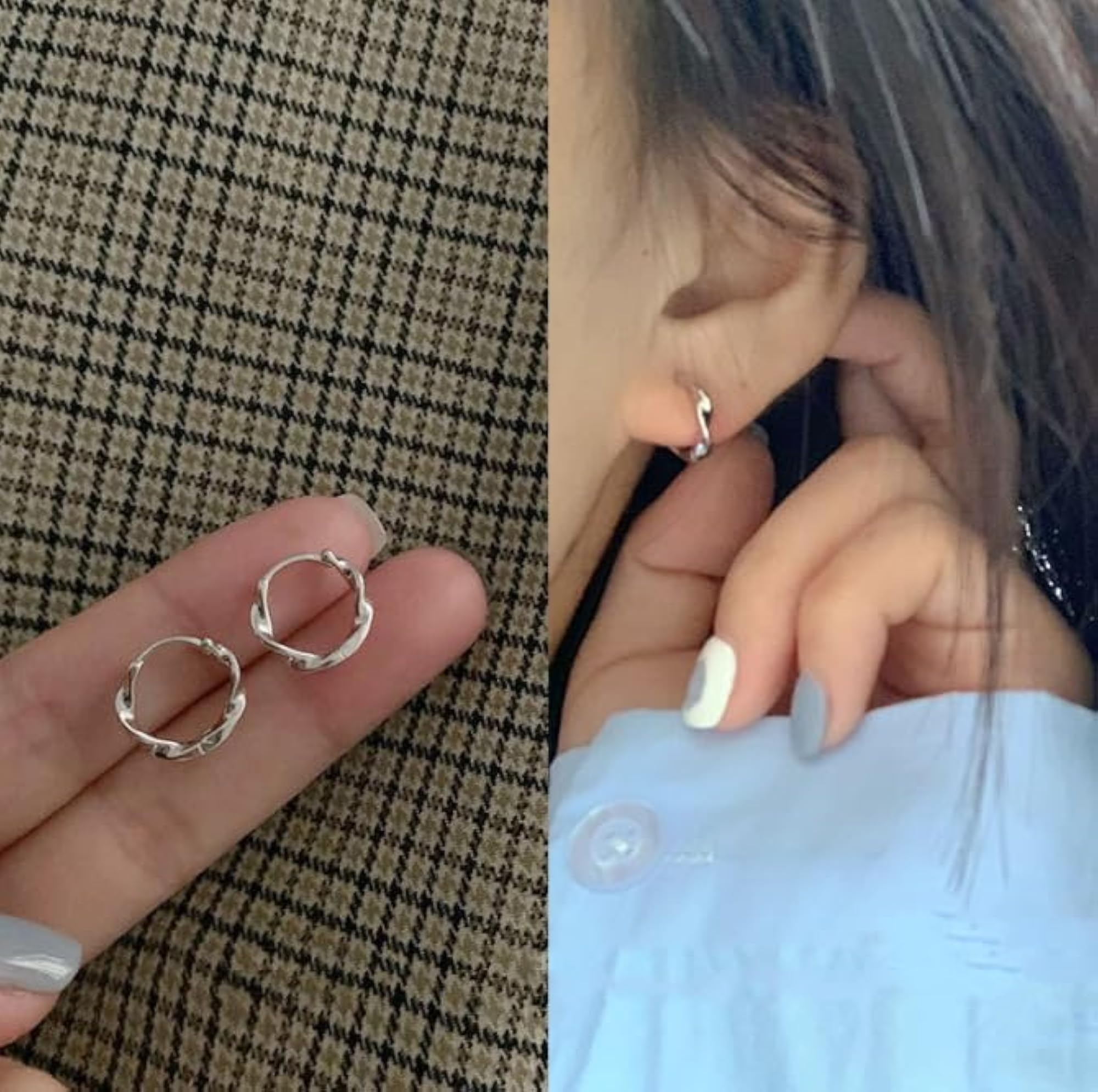 Women's Stylish Sterling Round Sweet Design Earrings
