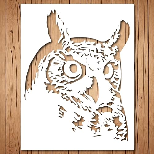 Reusable Owl Stencils