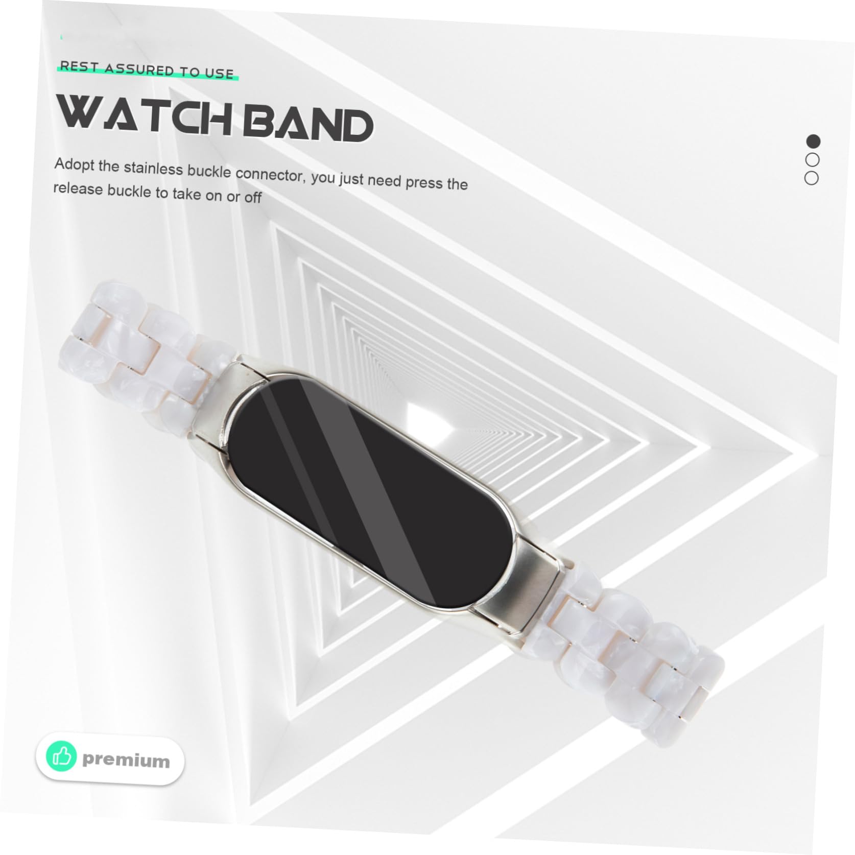 OSALADI Mi 5 6 Bracelet Bracelet Bracelet Montre Bracelet Montre Bracelet Bracelets De Montres Bande 5/6 Bracelet De Remplacement Bande Smartwatch Résine Acier Inoxydable