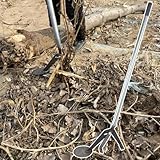 Extracteur de racines en métal : Forgé à partir d'acier au manganèse pour une construction robuste et une durabilité accrue. Le soudage renforcé garantit une résistance à la traction à haute tension sans flexion ni fracture, idéal pour une utilisation prolongée en extérieur.