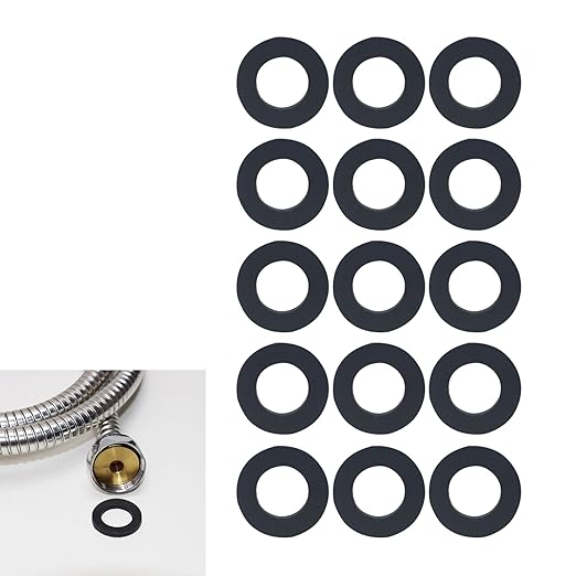 15pcs Shower Hose Washers,Shower Head Washers Rubber Washers Seals