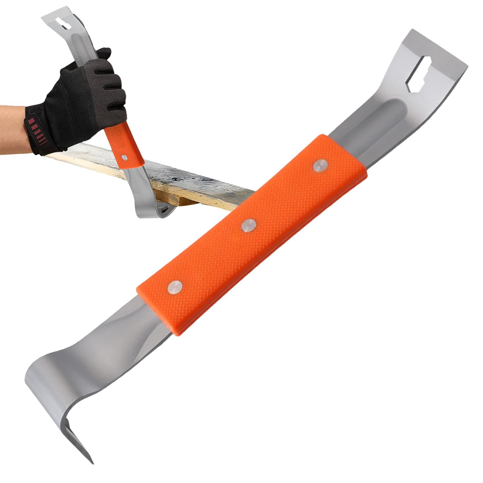 Piede Di Porco Multifunzione - Barra In Acciaio Inox Con Impugnatura In Gomma, Per Levigare, Rimuovere Chiodi E Battiscopa - Foto 9