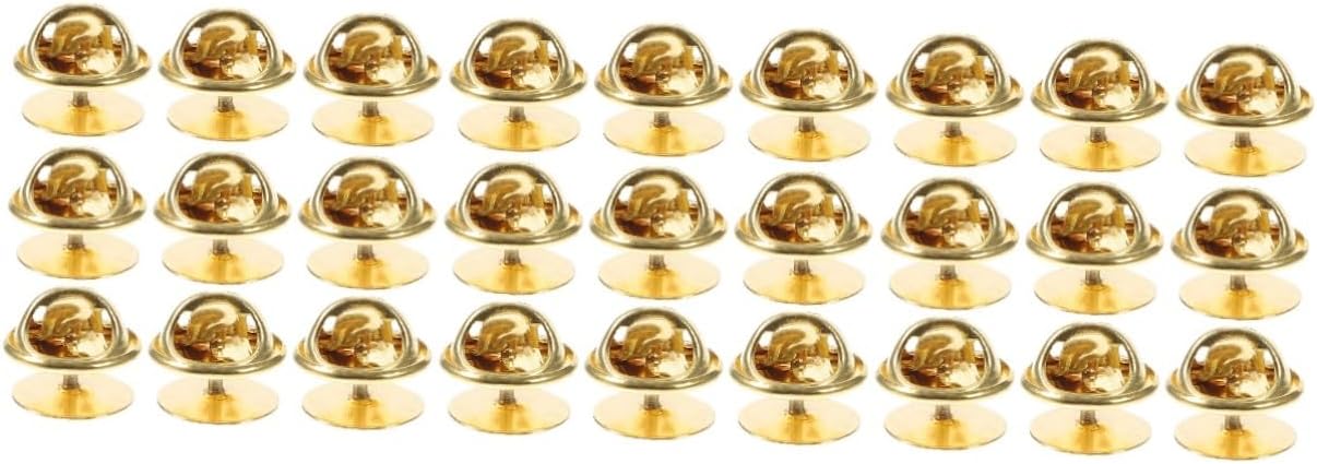 150sets Locking Lapel Pin Backs Tie Tack Butterfly for Hats Brooches and Badges and Versatile Accessories