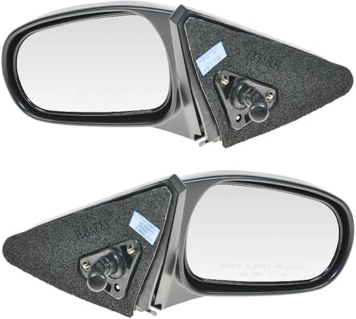 Juego de espejos laterales para conductor y pasajero manual compatible con Honda Civic HO1320122 HO1321122 1996-2000