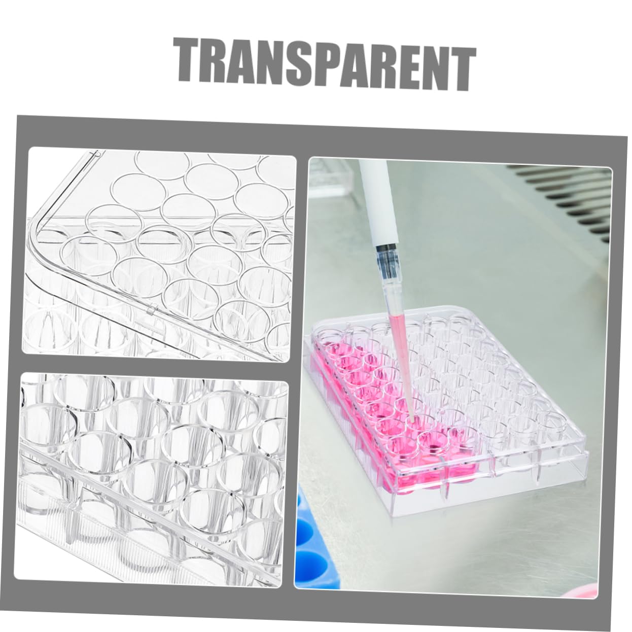 2pcs Cell Culture Plate Tissue Culture Dish Lab Equipment Cell Tray Lid