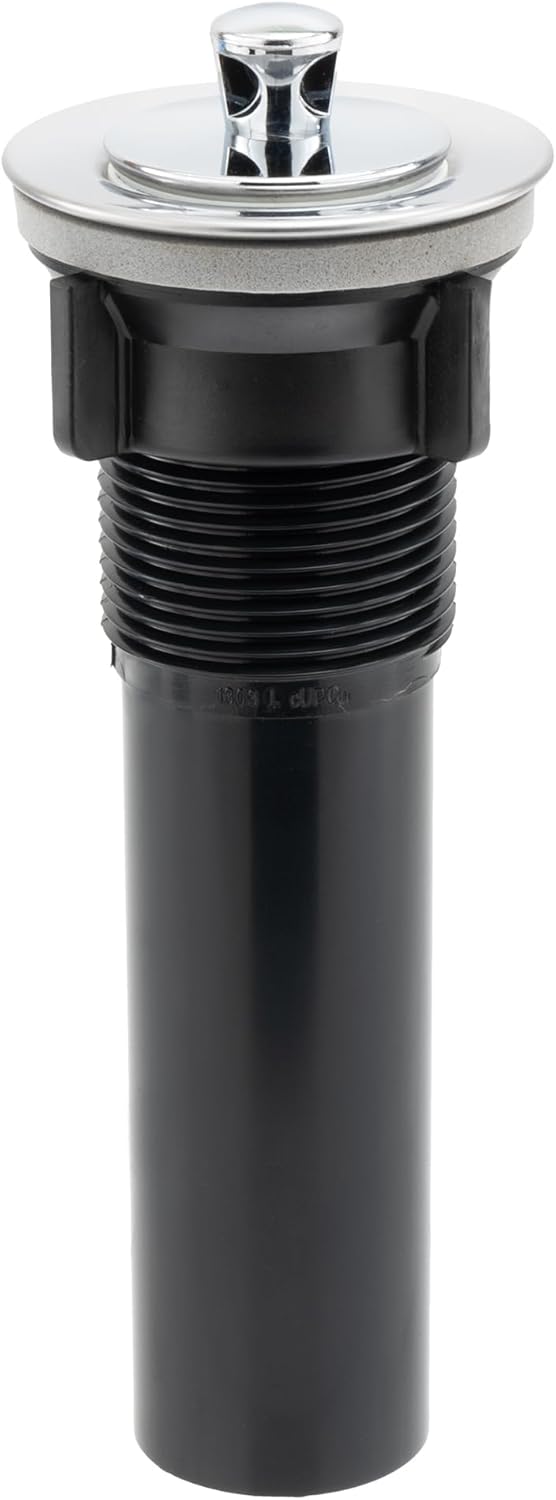 RecPro RV Stainless Steel Sink Drain | Removable Drain Stopper | Plastic Material | Fits Various Sizes
