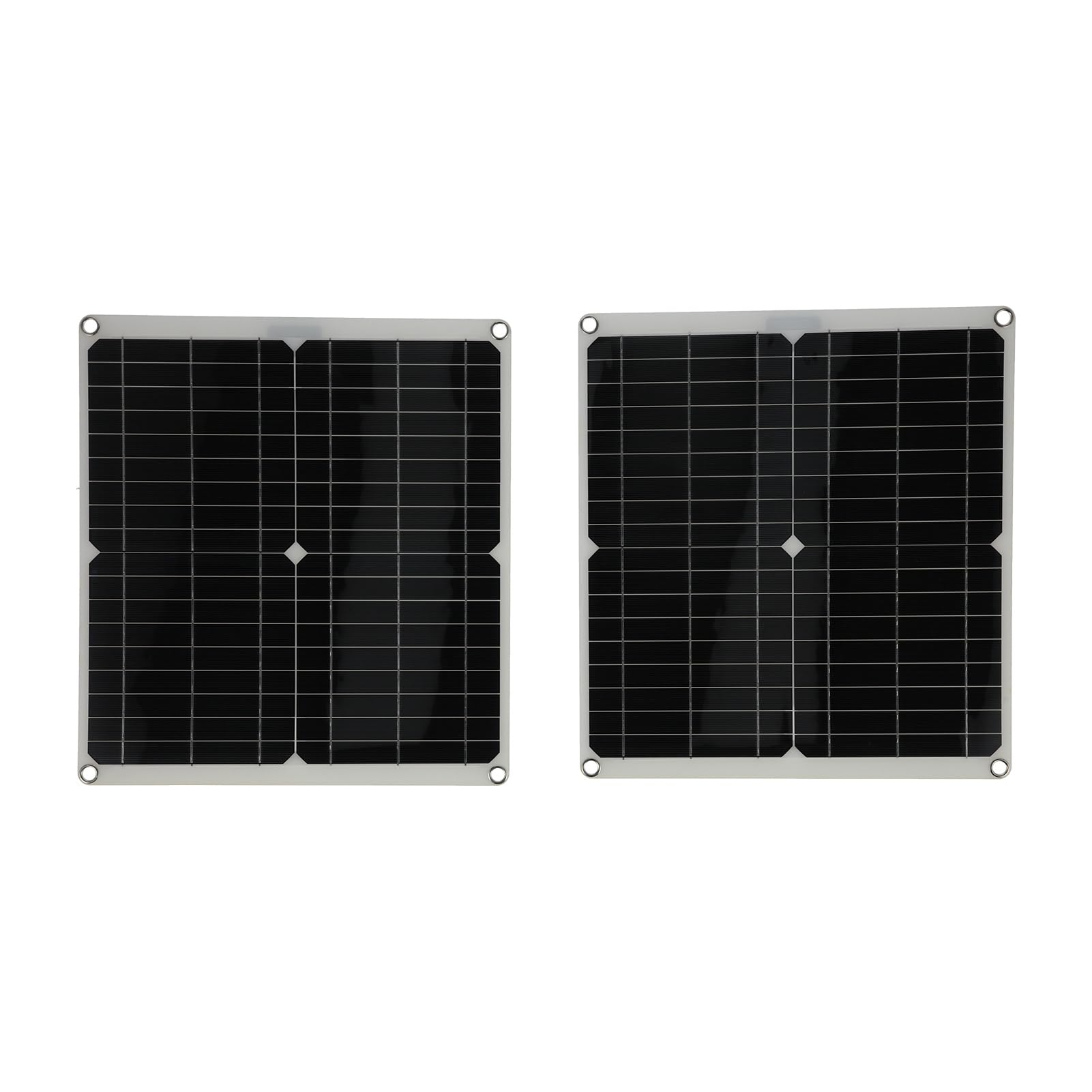 Set di 2 pannelli solari e controller di carica – Pannello fotovoltaico da 25 W 20 V con controller da 40 A per ricarica di barche, auto e off-grid