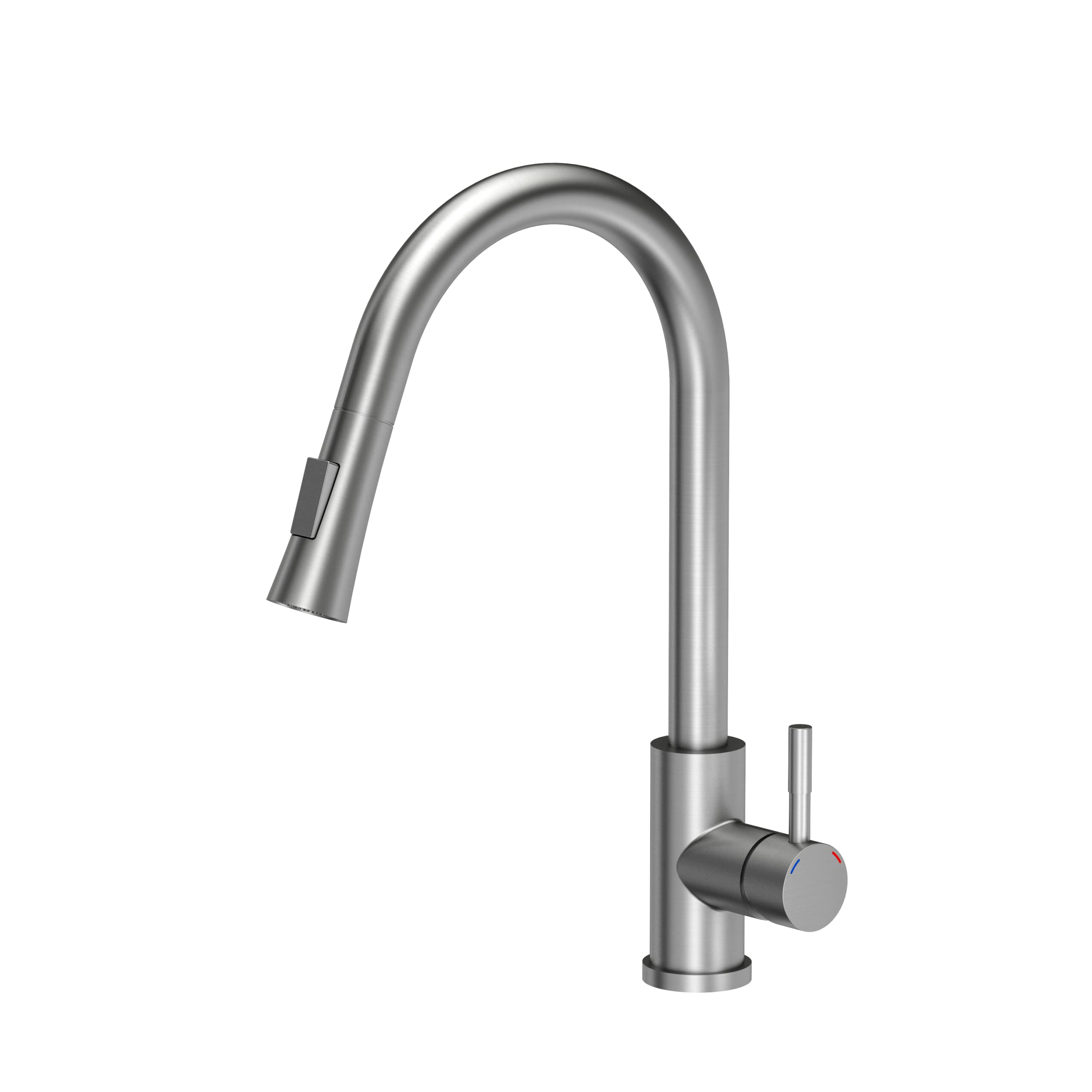 VBChome Fregadero de 48 x 39 cm, color negro, granito, rectangular, moteado, gran lavabo profundo, granito, sifón y grifo inox