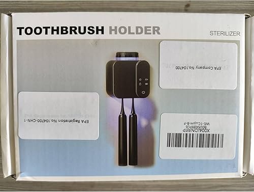Miniatura 9 de Soporte para cepillos de dientes montado en la pared, soporte eléctrico para cepillos de dientes con secado y limpieza inteligente, soporte para