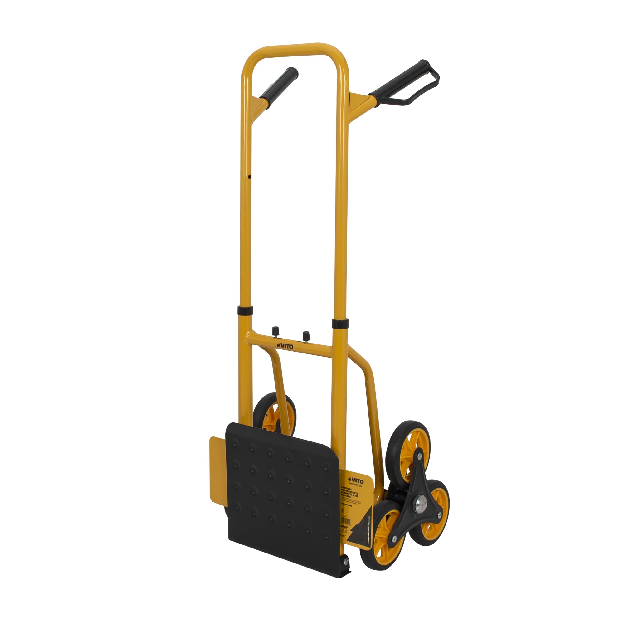 VITO - Diable de manutention pliable Charge 150kg 2x3 Chariot de transport à Roues pivotantes Poignée anti dérapante