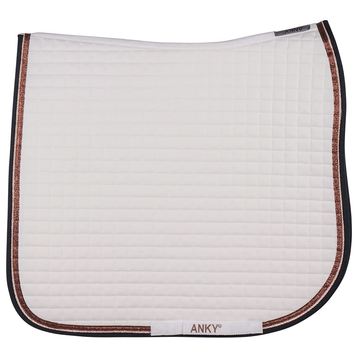 Anky Selle Pad Limited Edition Cotton Twill in Size: Dressage Full (EU). - Bianco - Dressage Full