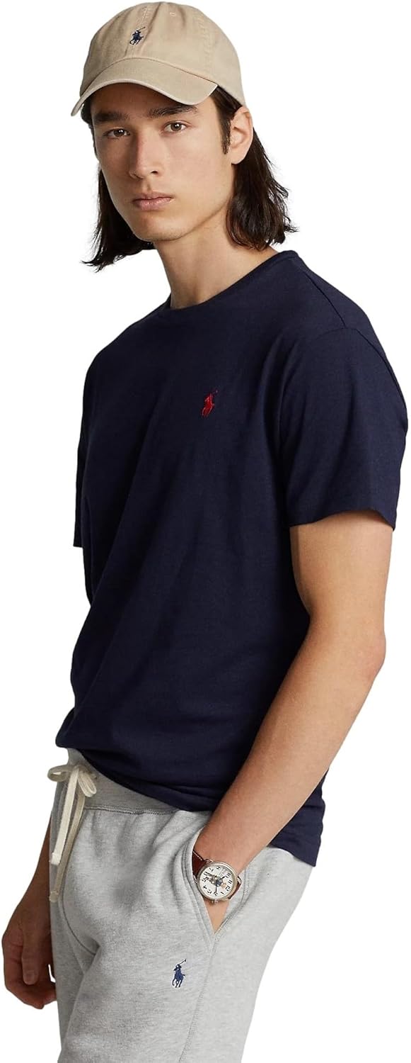 POLO RALPH LAUREN Men's Cotton Crew Neck T-Shirt (XXL, NewNavy) - Image 2