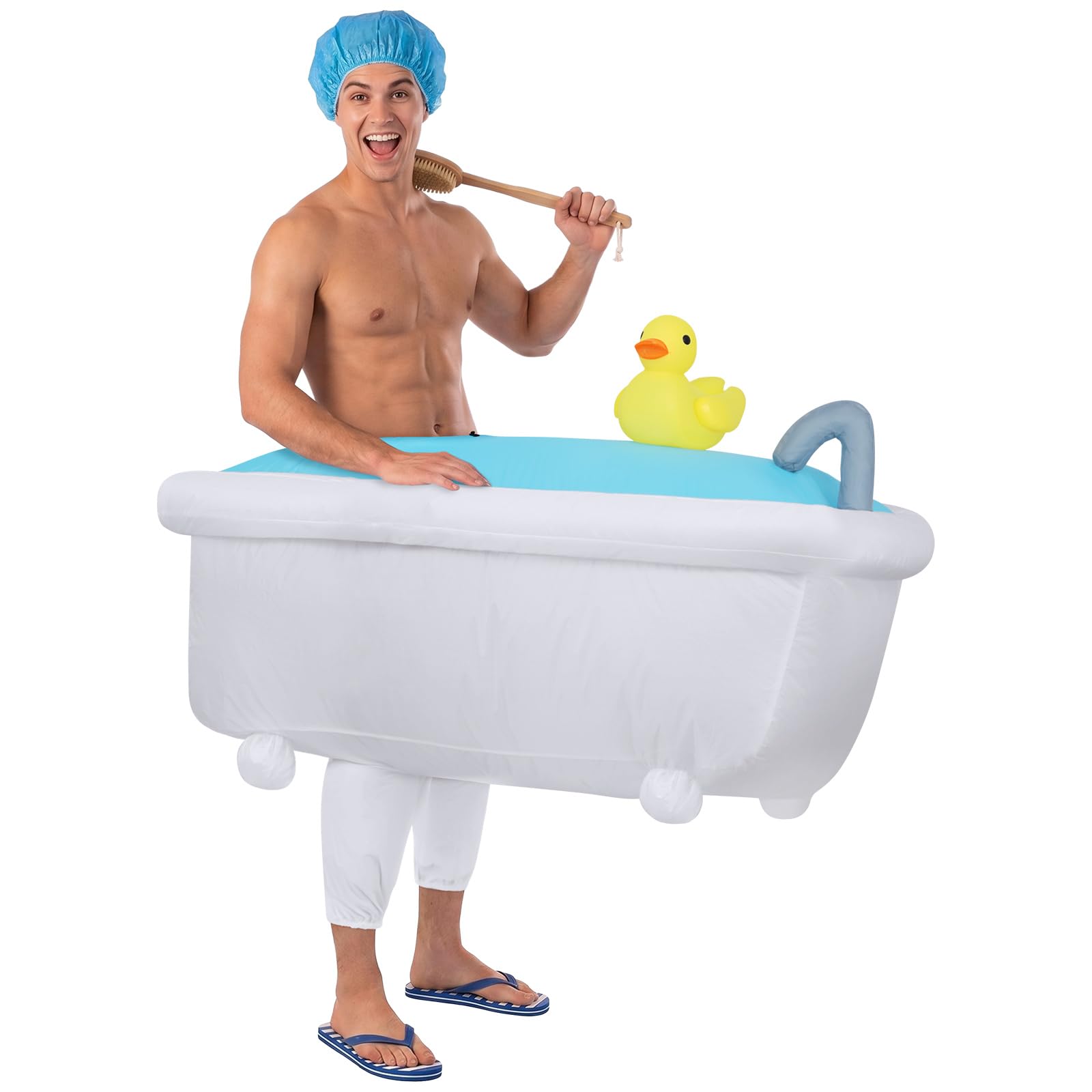 Disfraz Inflable Bañera para Adultos, Divertido Disfraz Pato Inflable | Disfraces de Halloween para Hombres y Mujeres,para Halloween,Fiesta de Disfraces,Fiesta de Cosplay