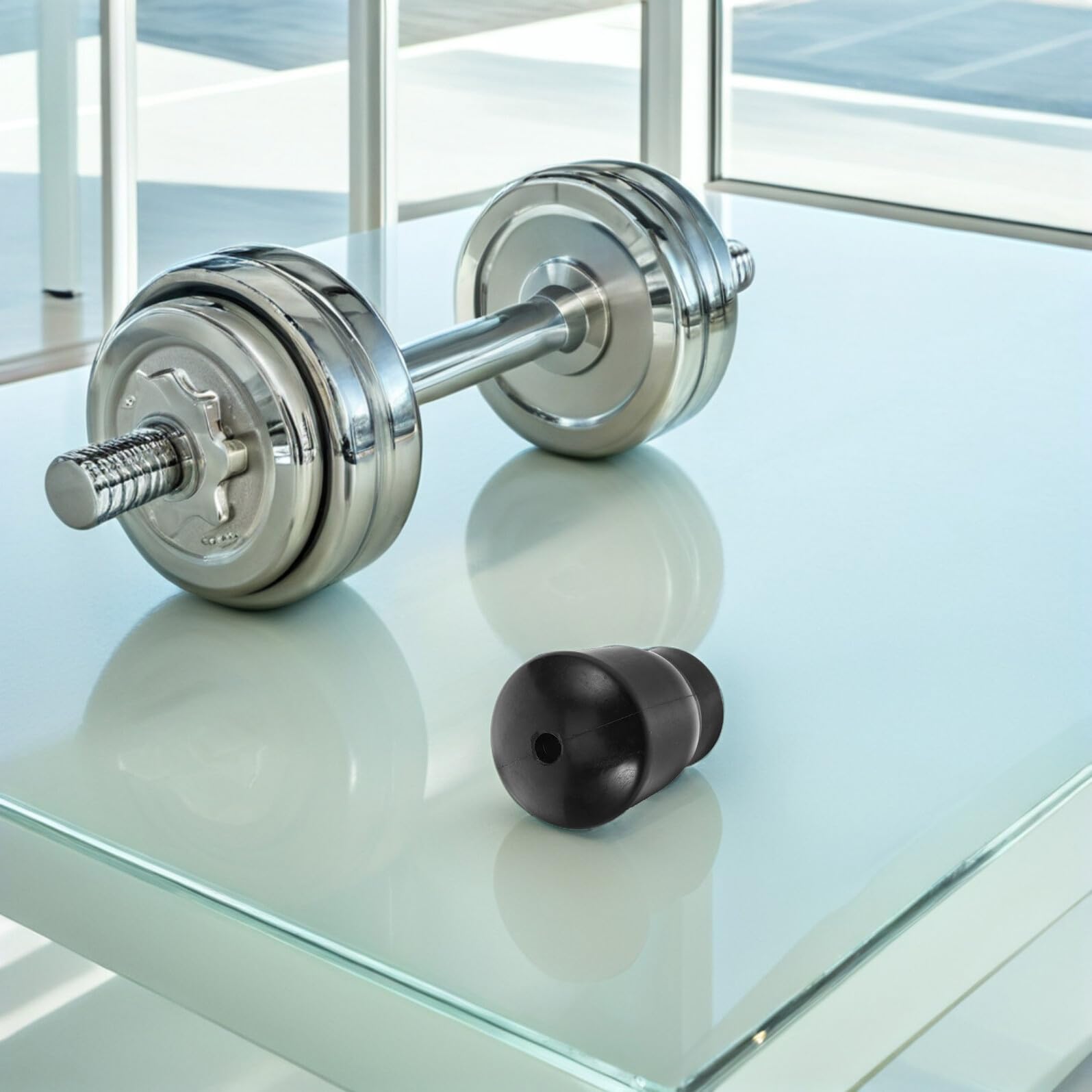 Alasum Tope Negro 6 Piezas para Hierro de Cable Equipo de Fitness