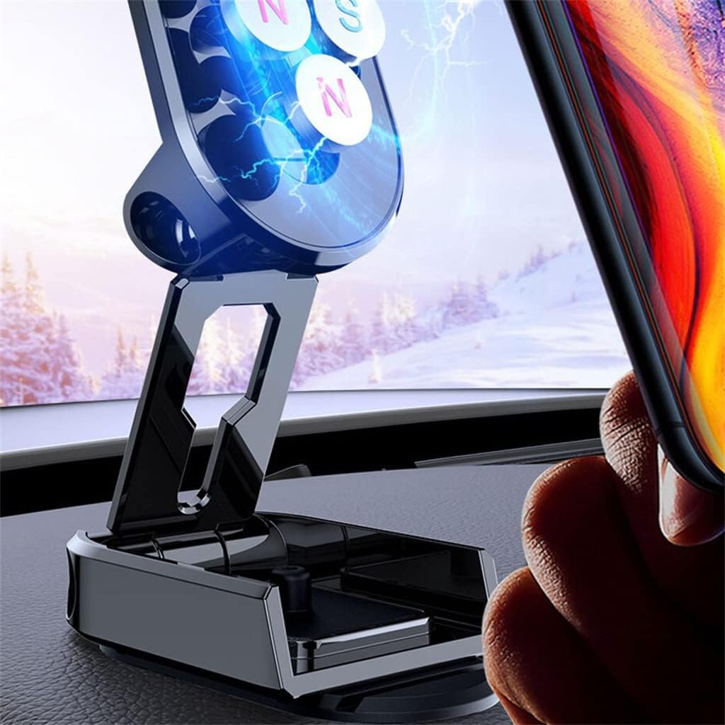 360 Rotatable Magnetic Car Phone Holder Magnet Smartphone Support GPS Foldable Bracket
