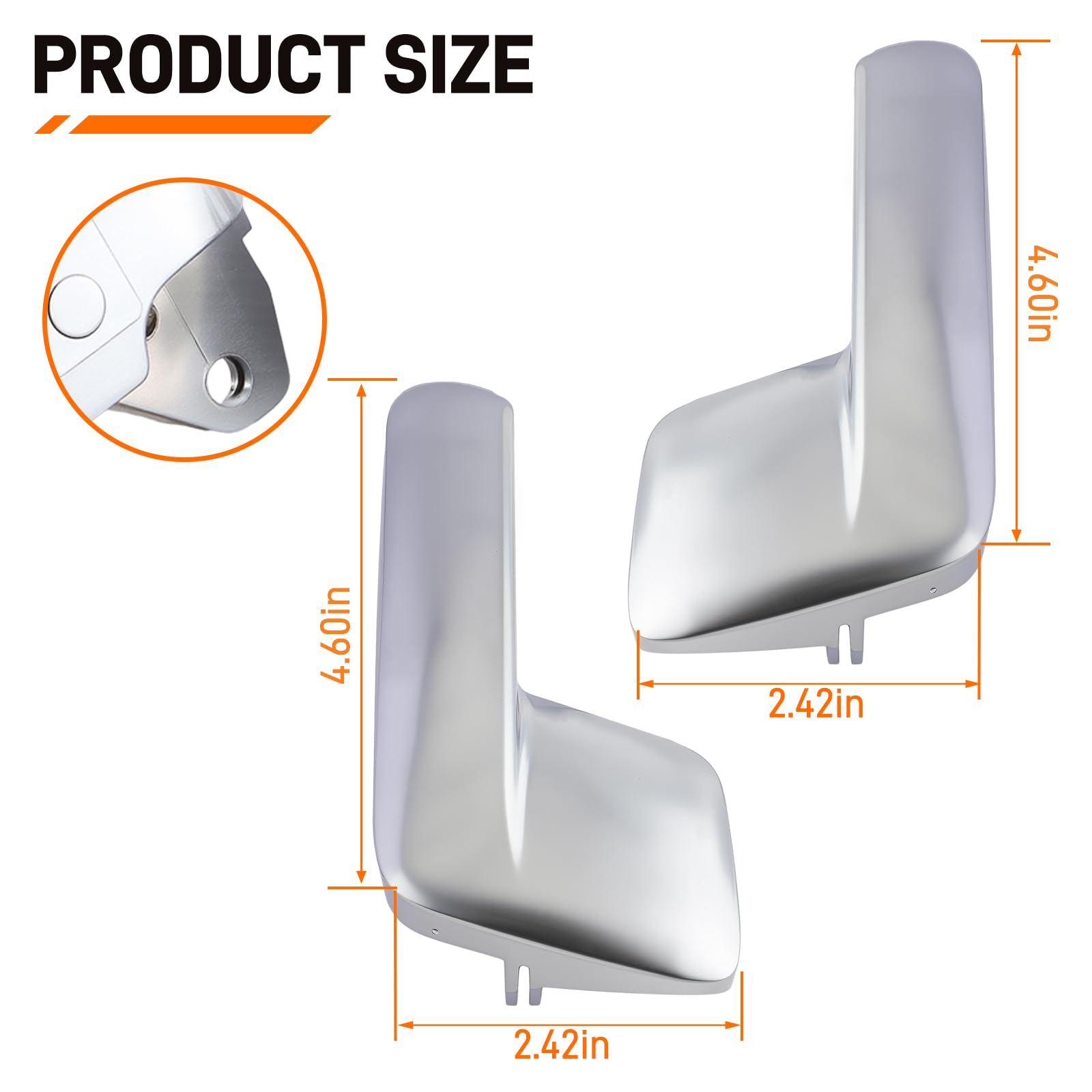Amazon.com: Topkidame Set of 4 Chrome Interior Door Handle Trim