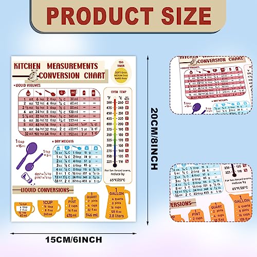 Imán de conversión de cocina con tabla métrica y US miniatura 2
