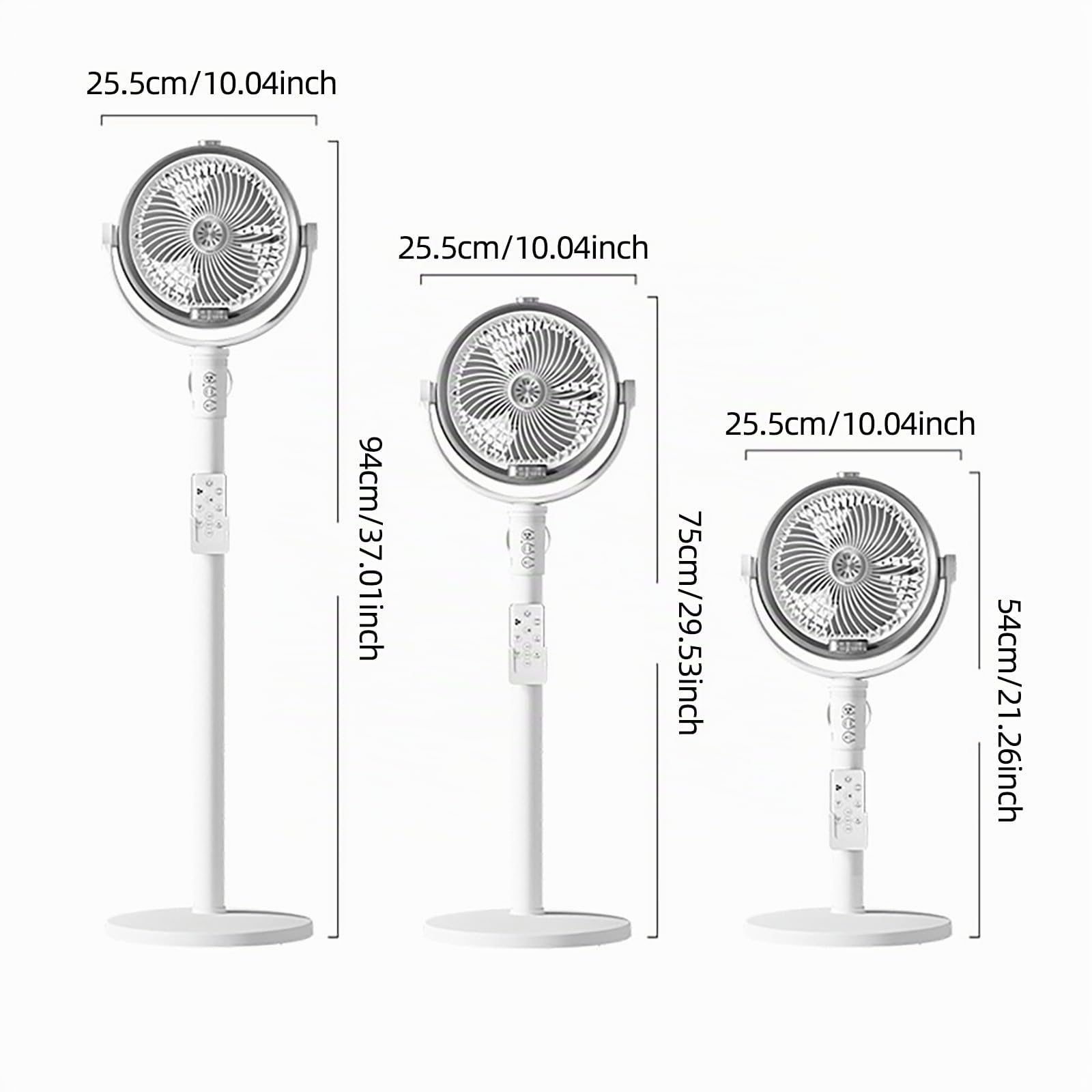 Ventilateur Brumisateur sur Pied Télécommande,Ventilateur USB Puissant,Silencieux Circulateur d’Air Haute Performance,Ventilateurs de Sol Stable Compact,Pour Maison Chambre Salon Bureau Appartement