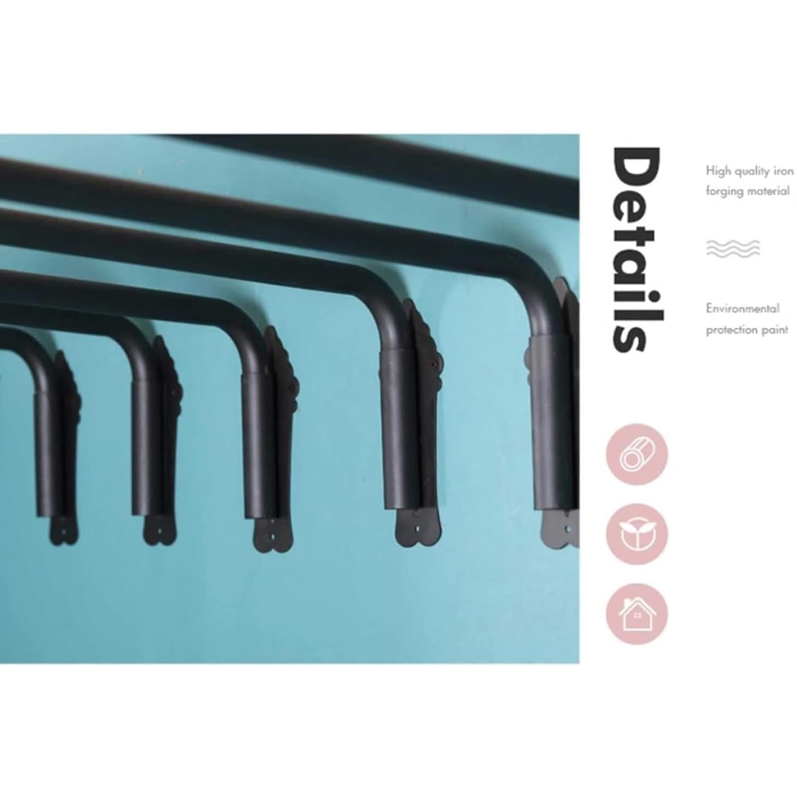 Lot De 5 Tringles À Rideaux Robustes À Bras Pivotant, Rotation À 180°, Tringle pour Panneaux Latéraux De Rideaux, Support De Présentation, Bras De Rideau Gold 120cm