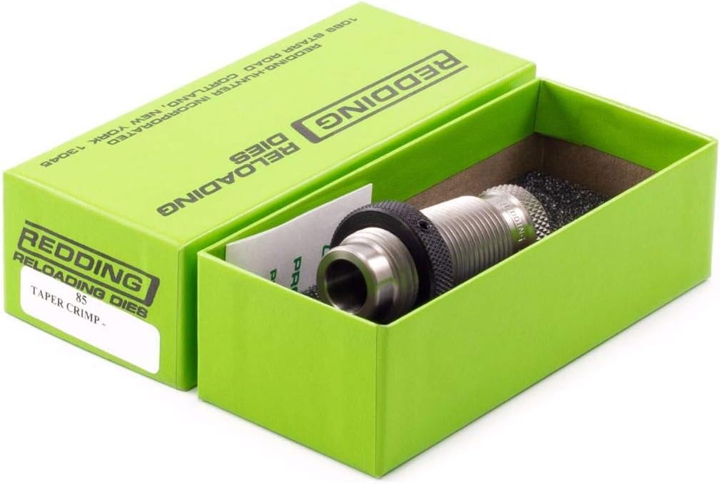 Redding Reloading Taper Crimp Die - Durable Gunsmithing Handloading Reloading Tool for Handgun Cartridges