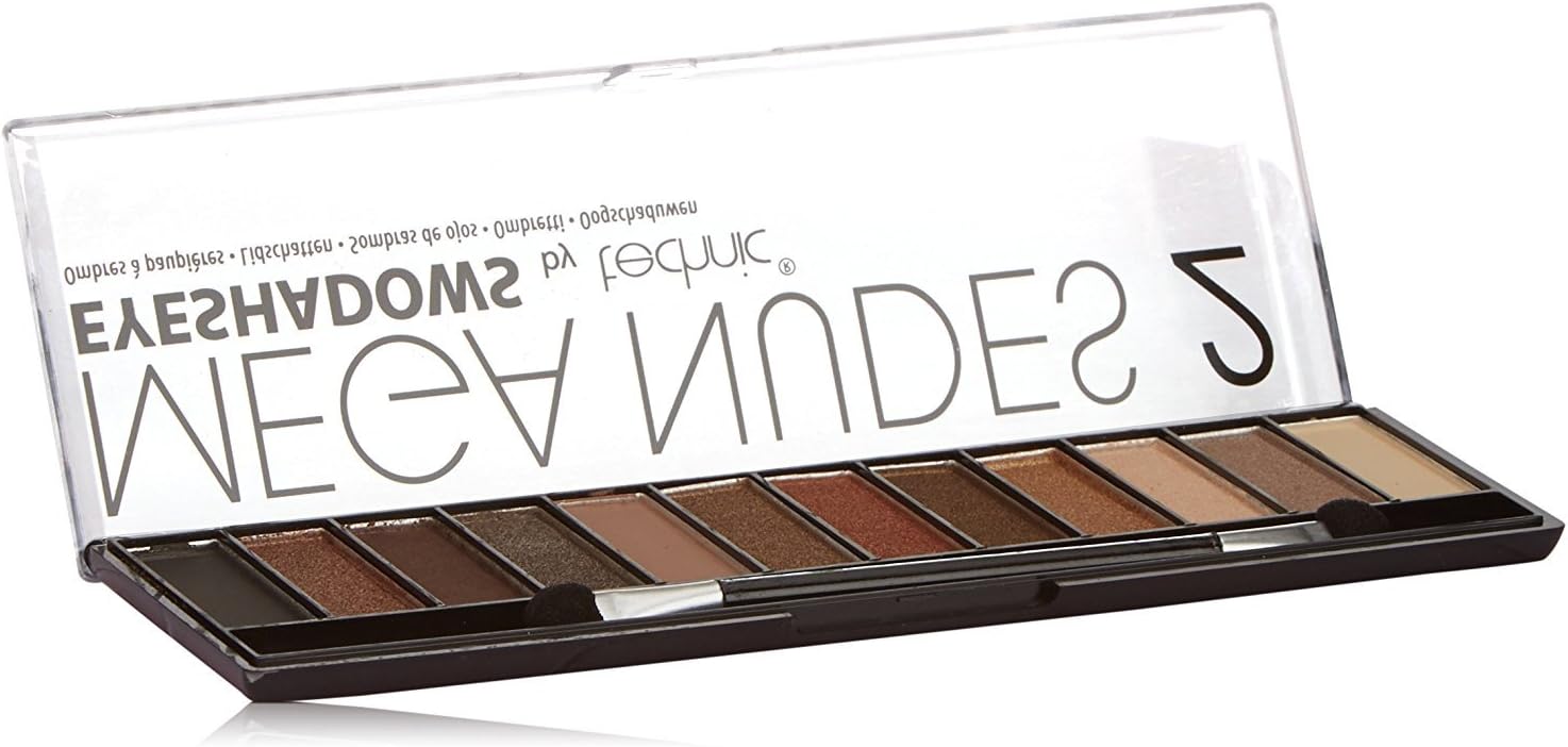 Technic Mega Nudes 2 Eyeshadows Compact - 12-Piece