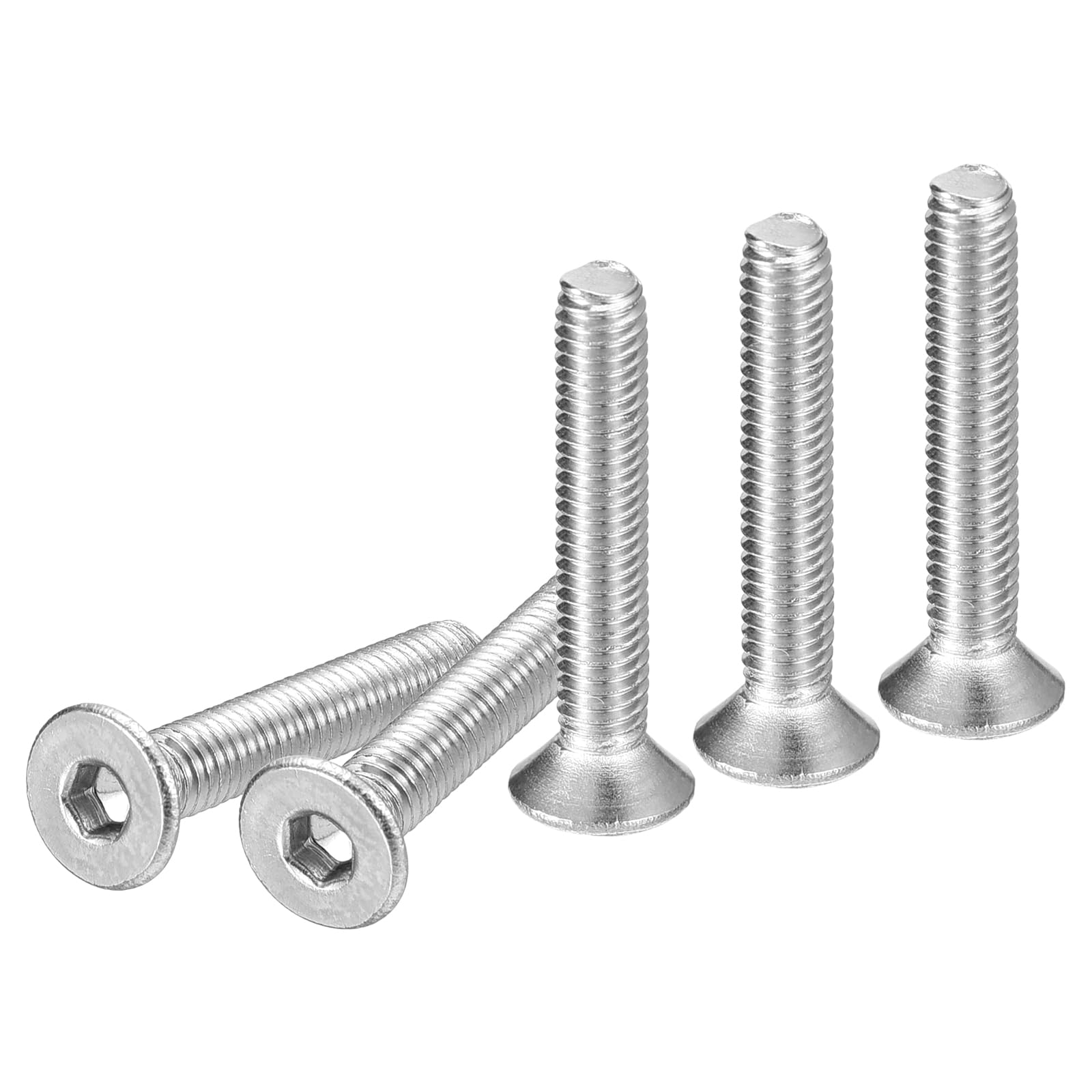 DTGN M3-0.5 x 18mm Flat Head Socket Cap Screws, 50 Pack 304 Stainless Steel Hex Socket Flat Head Screws, Full Thread, Countersunk Bolts โ image 1