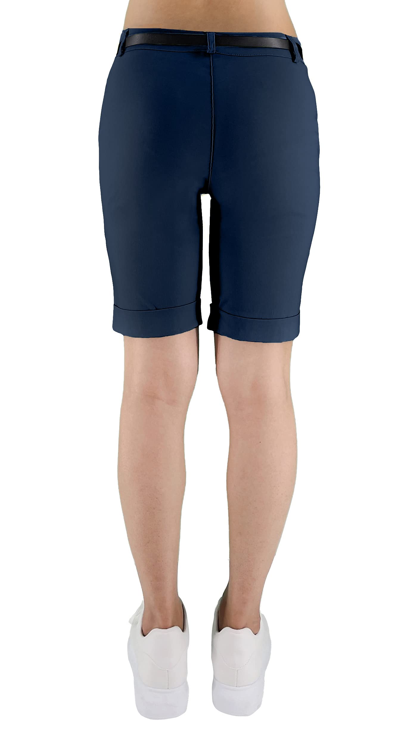 JOPHY & CO. Pantalone Donna Bermuda con Cintura e Tasche (cod. 3009)