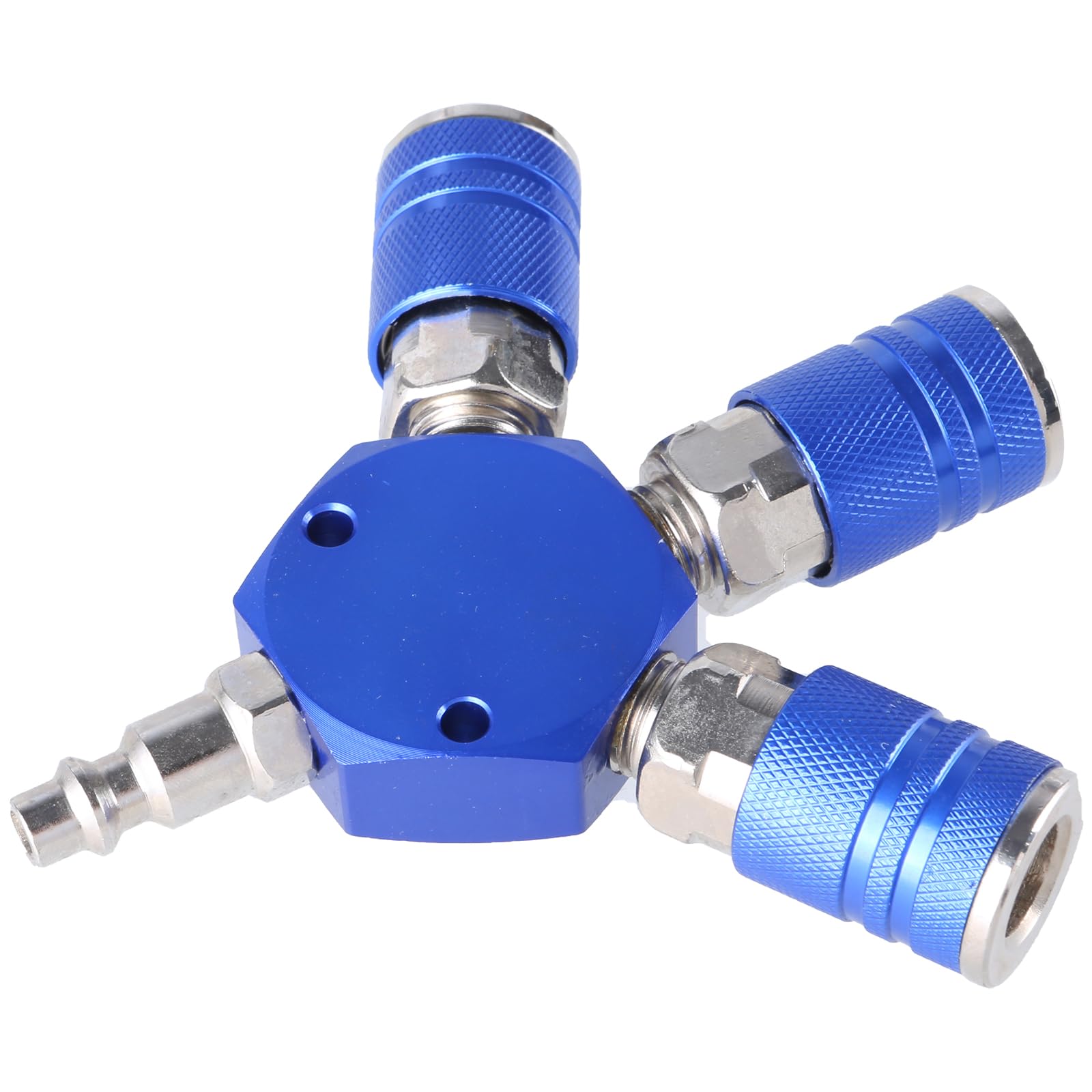 3 Way Quick Connector Air Compressor Manifold 1/4inch Hose Fittings Coupler Manifold Multi Splitter Air Compressor Hose
