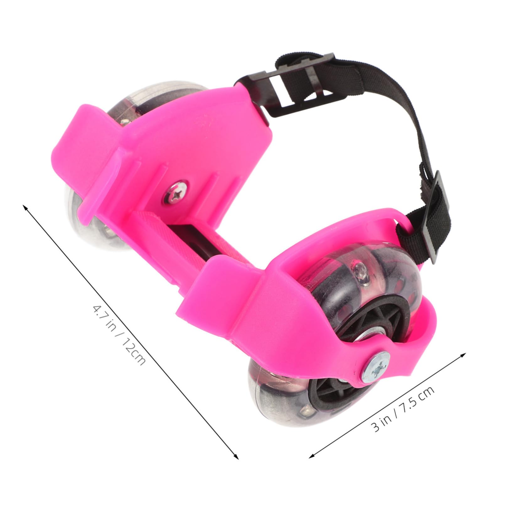 Hemobllo Patines Ajustables Ruedas Luminosas de PVC para Niños y Adultos, 2 Pares Cómodos y Resistentes para Principiantes y Actividades al Aire Libre