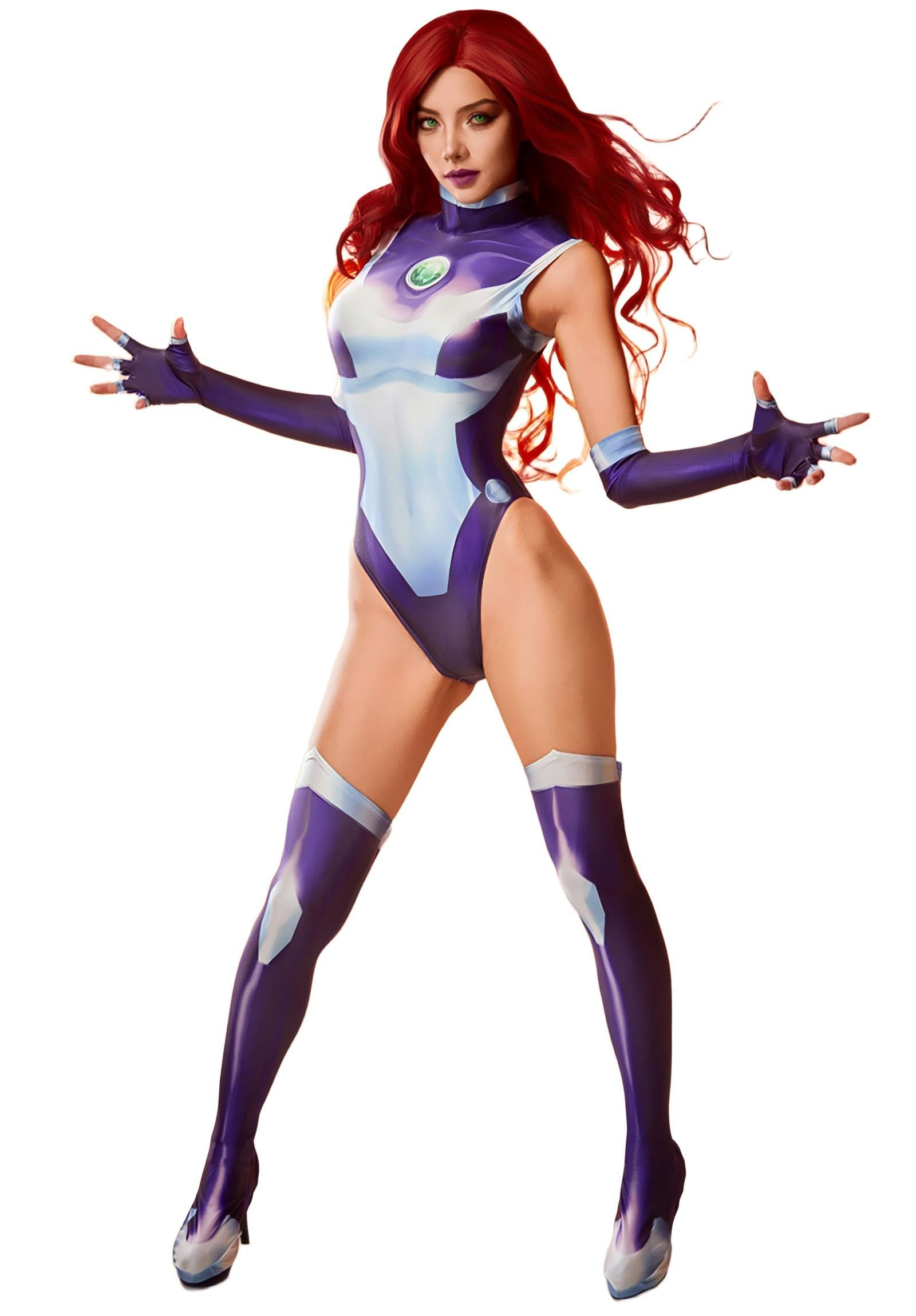 Cosplay.fm Women's Super Speed Cosplay 3D Printed Bodysuit Costume