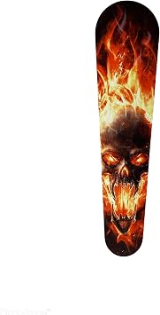 Kustom Cycle Parts Premium Aftermarket Flames/Demon Skull Themed Metal Dash Panel Console Insert! Fits Harley Davidson 2008-2020 Street Glides and 2010-2020 Road Glides. Easy Install!