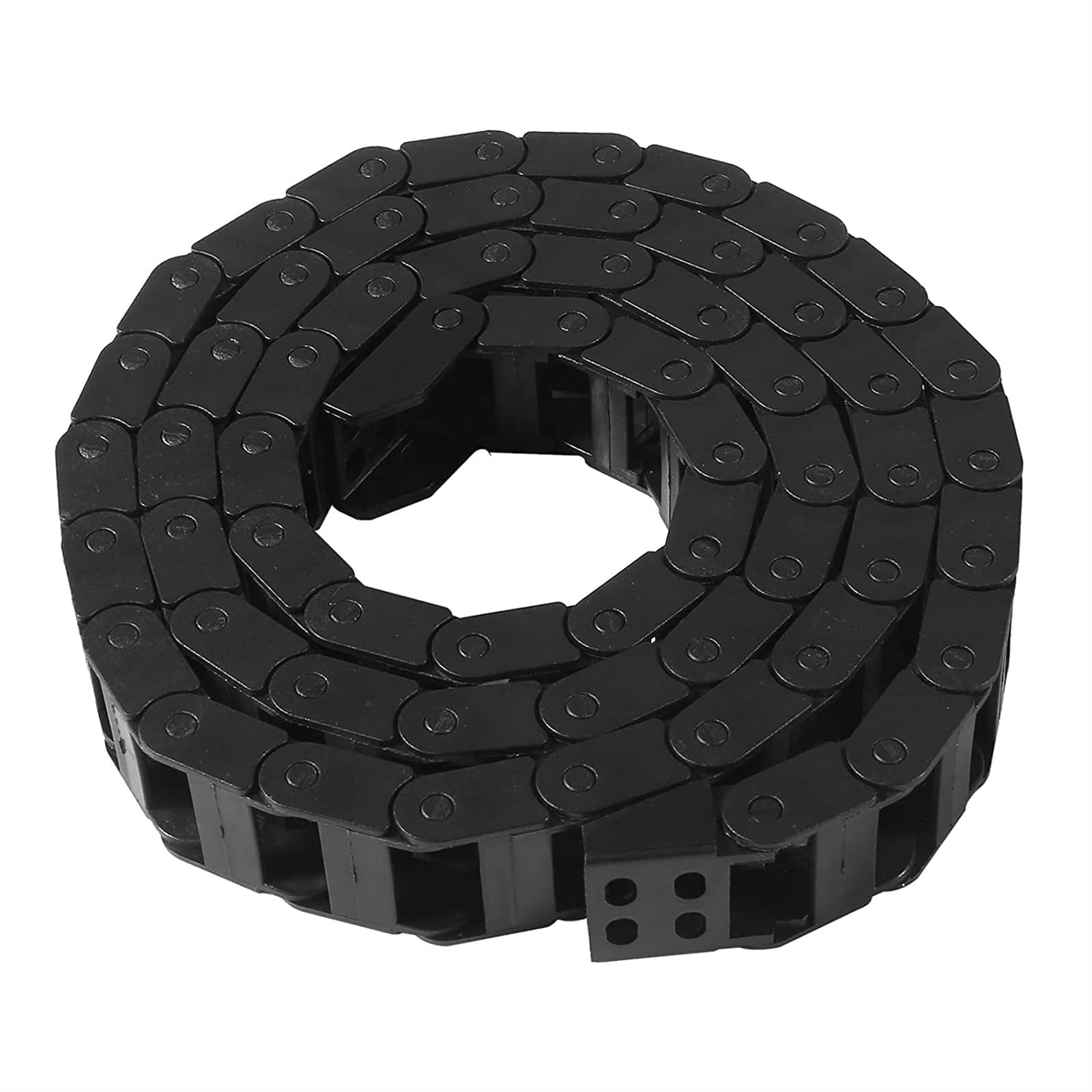 7 x 15 mm Kabelträger-Schleppkette, geschlossener Typ, flexible Kunststoff-Nylonketten, 1 m, mit Endverbindern for 3D-Drucker, CNC-Maschine