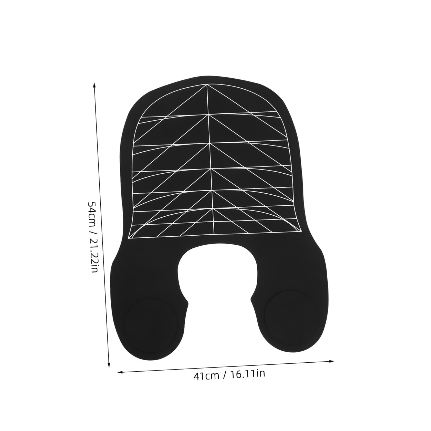 Homoyoyo Capa de Corte de Pelo de Silicona Negra Cómoda y Amigable para Peluquería y Teñido, Adecuado para Mujeres y Niños en Salones de Belleza