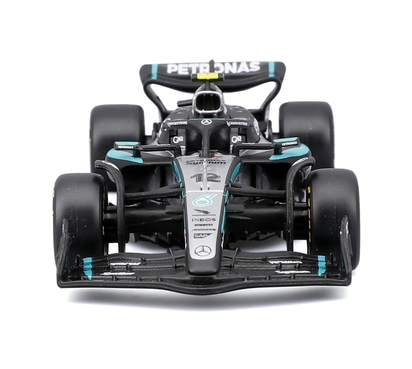 Bburago F1 Mercedes-AMG W16 2025 #12 Antonelli Auto Diecast Scala 1:43 Argento Nero