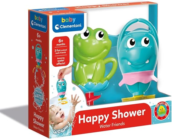 Clementoni - İlk Arkadaşlarım Banyo Oyuncağı, 6-36 Ay, Plastik, 26.3 x 8.7 x 22 cm