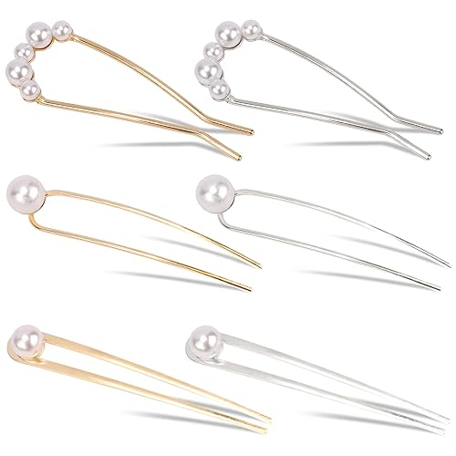 Chanaco French Hair Pins 6Pcs Hair Accessories for Women French