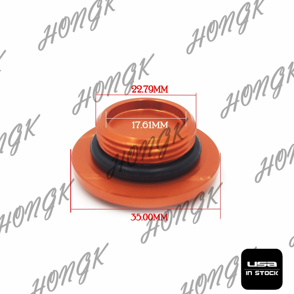 HONGK- Motorcycle Engine Cover Camshaft Plug Compatible with DUKE 125 200 390 3.4mm CNC [B0734D6GWT]