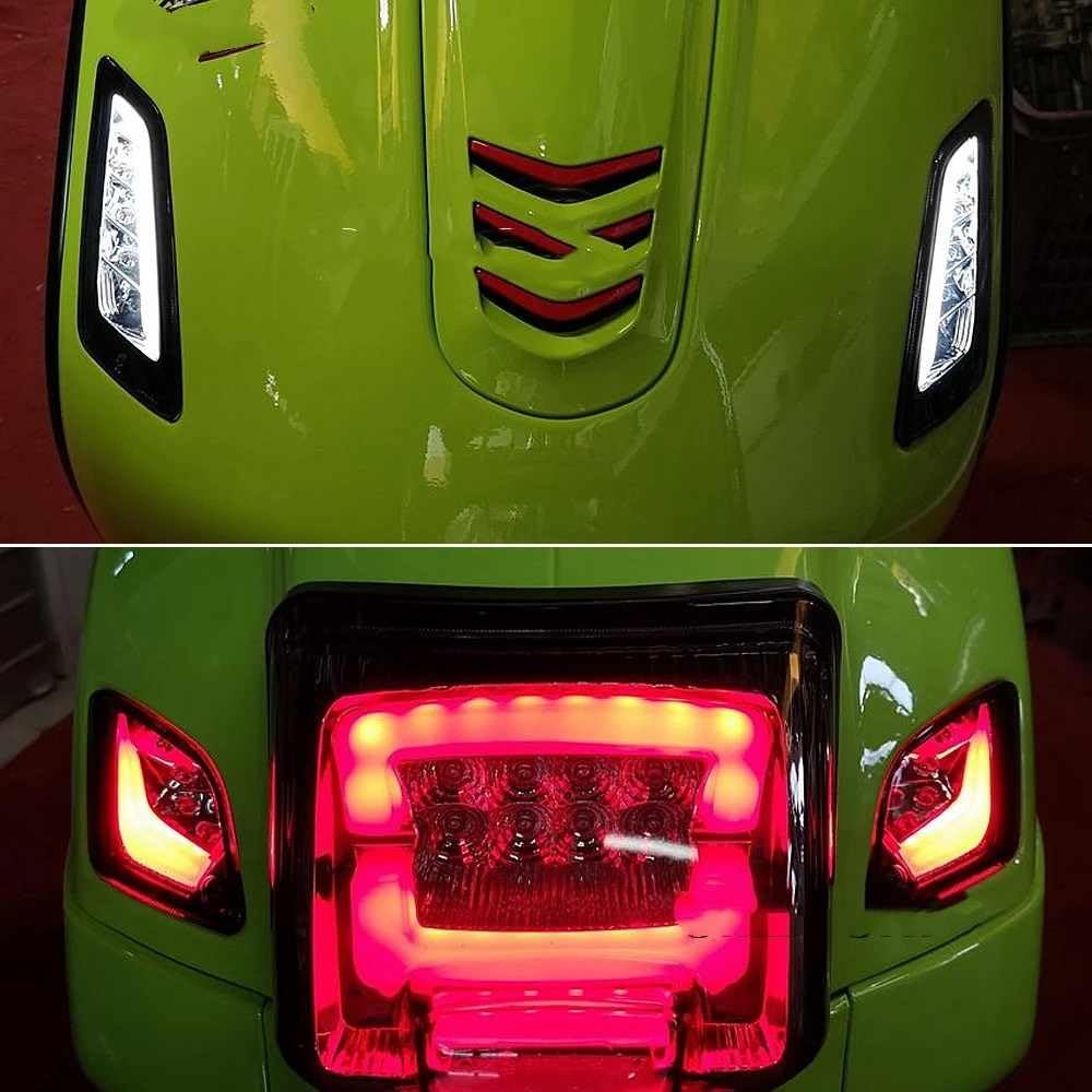 Moto Faros Freno Trasero​ Luz LED de intermitente delantera y trasera
