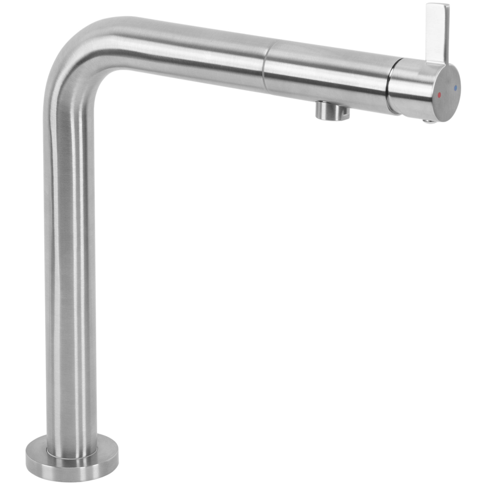 Rea -Kitchen Faucet Coleny, Swivel Spout, Deck-Mounted, Brass, Brush Nickel, 27X3X27Cm