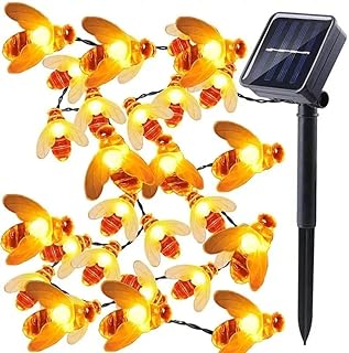 Luz solar de abelha，9,5m/3.74inch 50 LEDs Solar Lights String Insect Bee Lights Natal Dia Decorativo Estrada Paisagem Jardim Luzes Decorativas Entrega direta de São Paulo, Brasil