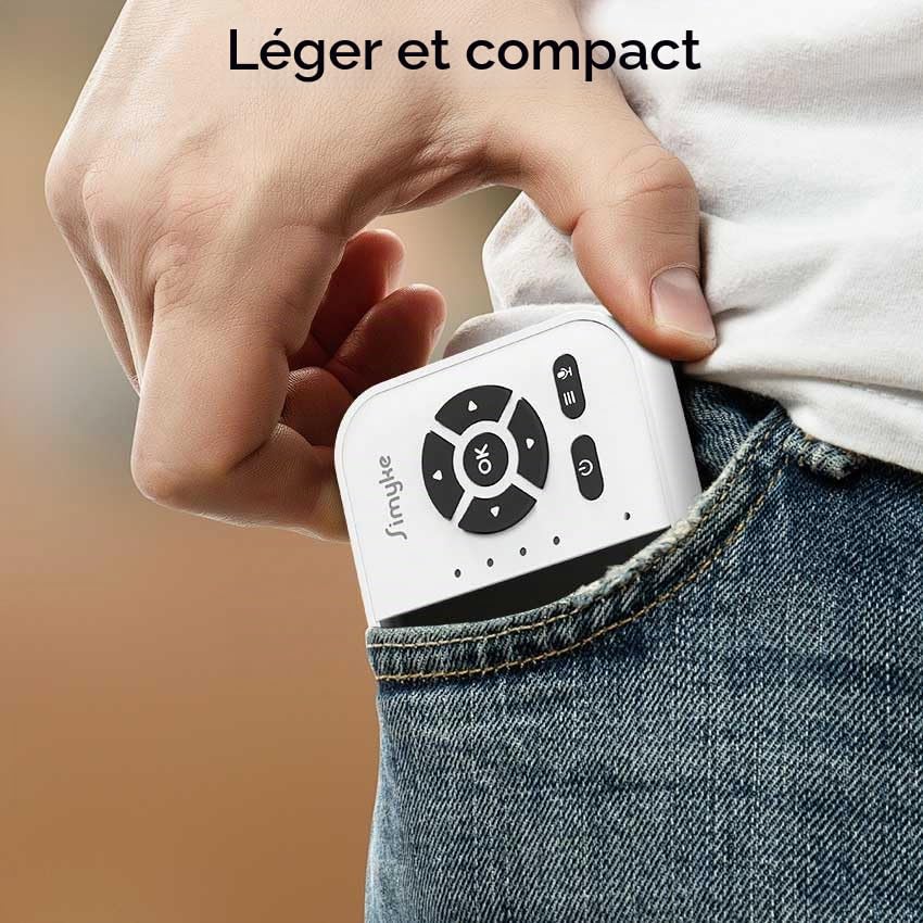 Simyke Moniteur de bébé intelligent avec caméra et audio double mode, commutateur WiFi, écran 2,8", vision nocturne, horloge d'alimentation, détection de température, conversation bidirectionnelle,