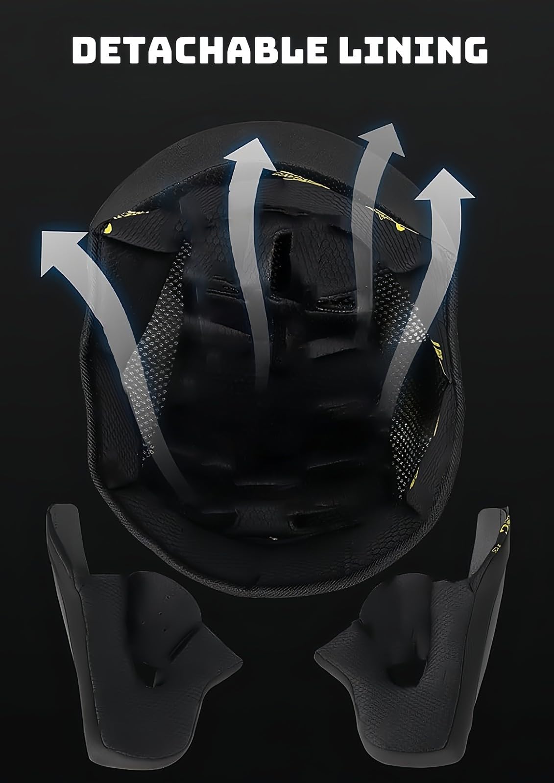 Modularer Motorradhelm Mit Handschuhen Und Gesichtsschutz, ECE-Geprüfter Helm, Klapphelm, Motorradhelm Für Erwachsene Mit Doppelvisier Für Männer Und Frauen Q,XL:61-62CM