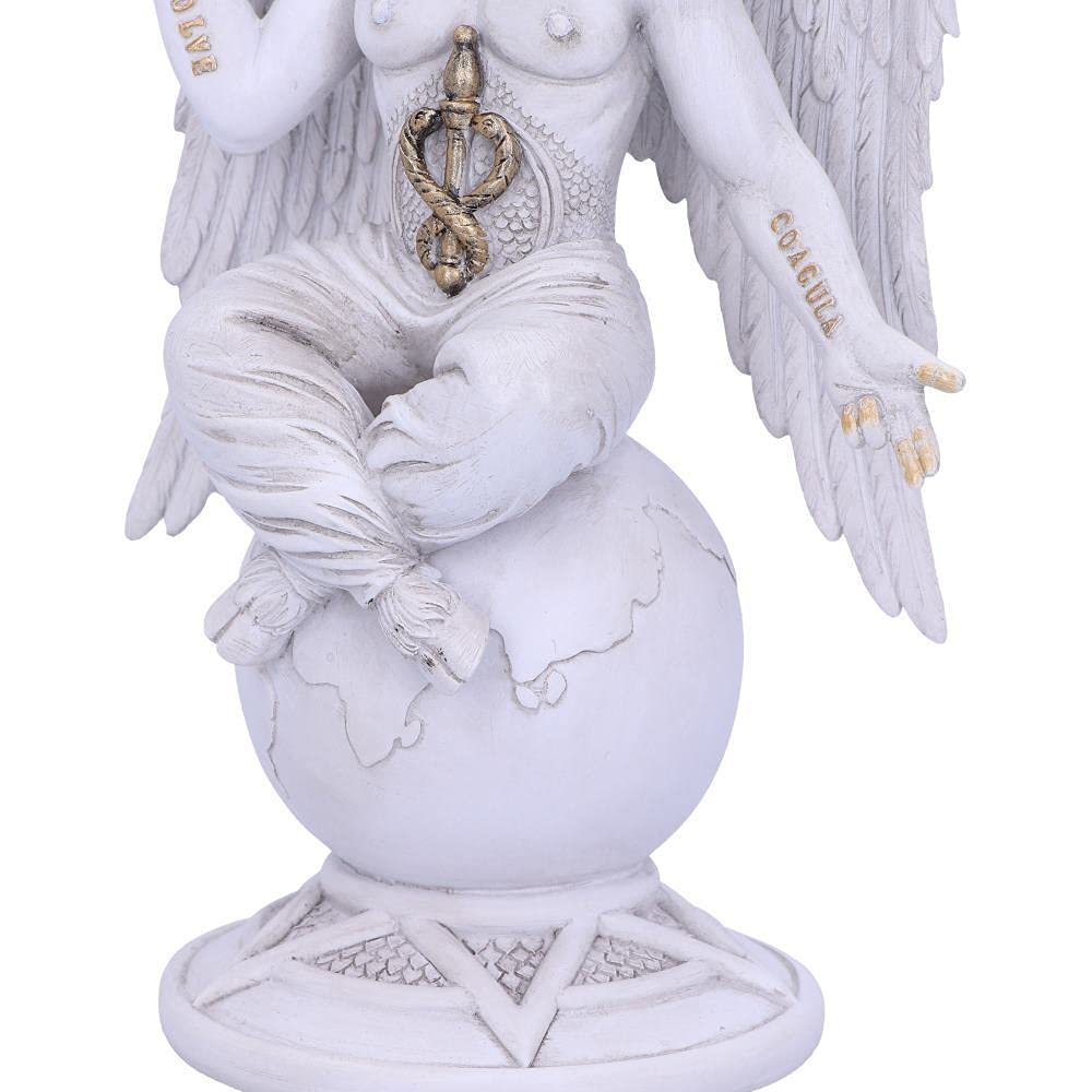 Nemesis Now B5260S0 - Statuetta di Baphomet del Signore Oscuro, 26 cm, colore: Bianco