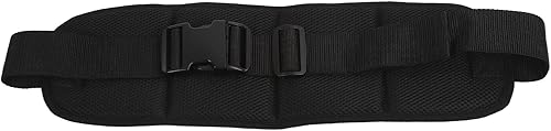 Miniatura 2 de Correa de sujeción de cintura para silla de ruedas, arnés ajustable acolchado negro flexible para silla de ruedas suave seguro para paciente para